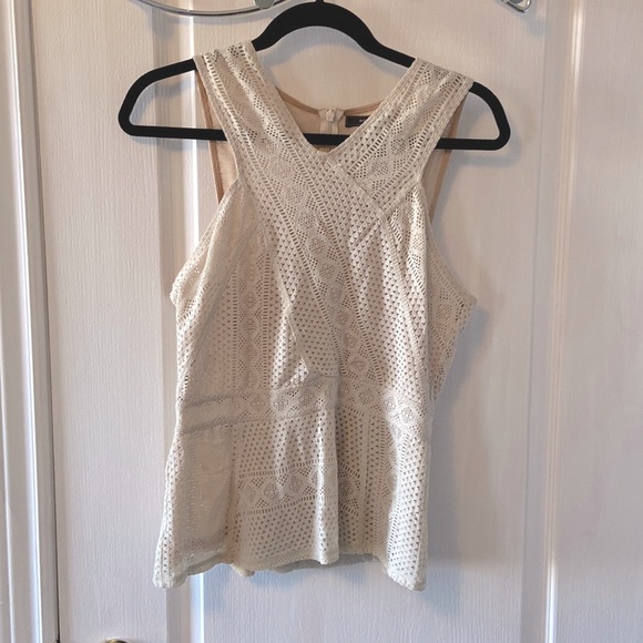 BCBG lace péplum tank size Medium - Picture 1 of 4